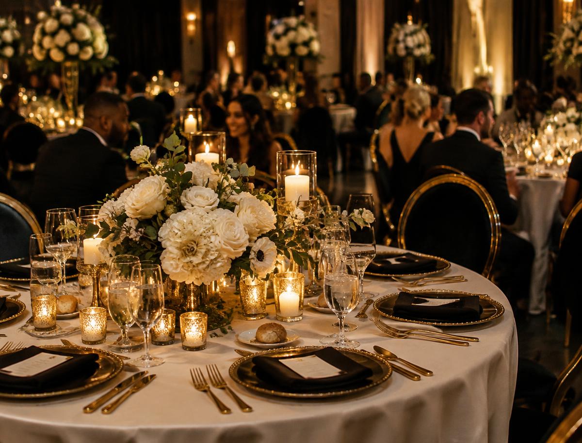 Upscale wedding reception catered by 2nd Helpings